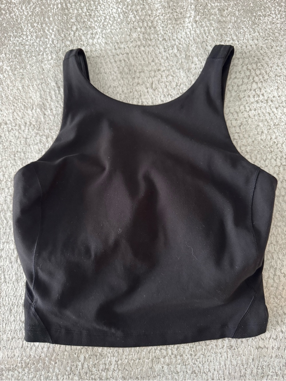 lululemon athletica Black Scoop-Style Crop Tank